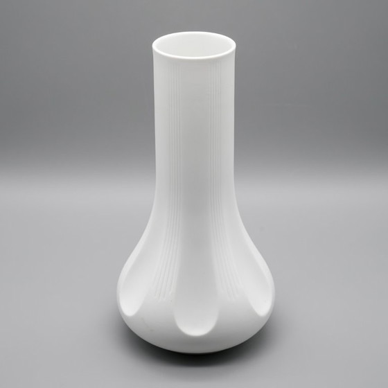 Image 1 of ARCHAIS Vasen-Duo Heinrich Fuchs Hutschenreuther 60er–70er Jahre Op-Art Biskuitporzellan