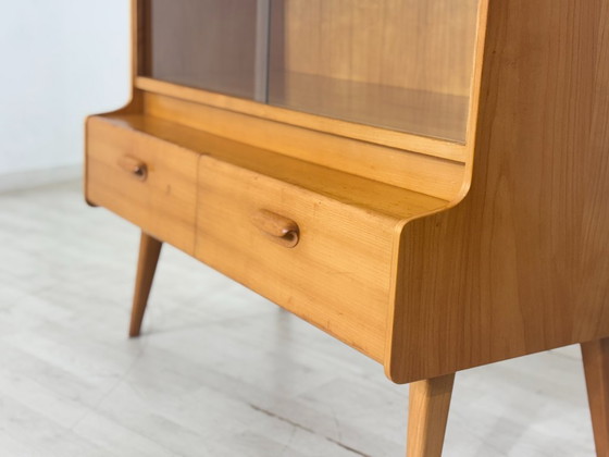 Vetrina in stile metà secolo | Credenza alta | Mobile vintage | Mobile da esposizione – Vetrine, Wood (photo 6 of 11)
