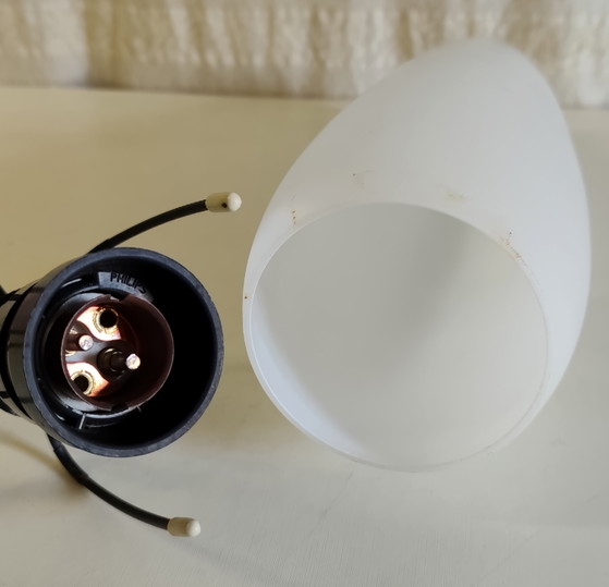 Design Wandlamp Door Louis Kalff Voor Philips - Midden 20e Eeuw – Wandlampen, Glass (photo 8 of 8)
