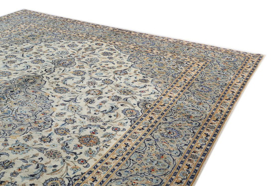 Image 1 of Perzisch tapijt Kashan, gesigneerd, 4,20 x 3,15 cm, Oosters tapijt, fijn, nr. 24607