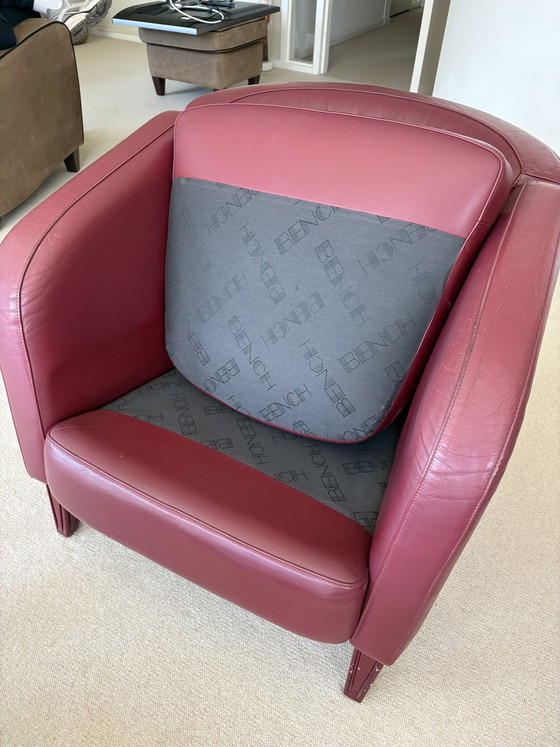 Image 1 of 2 poltrone in pelle Bench - in buone condizioni - prezzo per pezzo