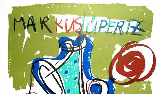 Image 1 of Lüpertz, Markus - Composizione - Mostra alla Galerie Lelong - Litografia offset a colori