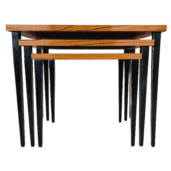 Image 1 of Vintage Mid-century modern Deens Design mimiset bijzettafels 1960's