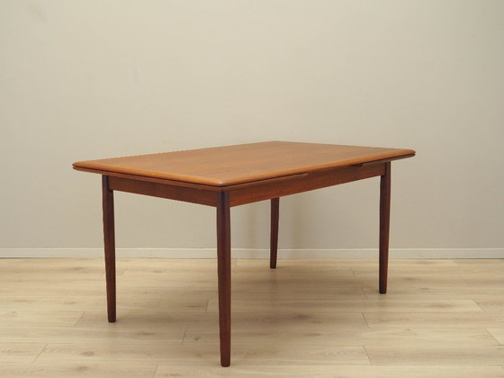 Image 1 of Table en teck, design danois, années 1970, fabrication : Danemark