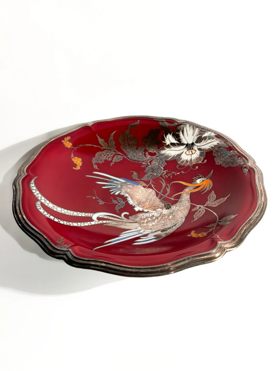 Piatto centrotavola rialzato in porcellana Rosenthal decoro Chippendale, anni '40 – Stoviglie (photo 4 of 7)