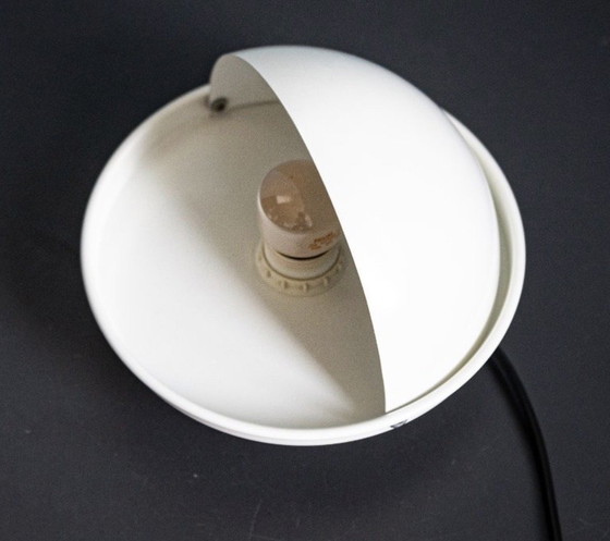 Image 1 of Vintage White Dijkstra Eclipse Wall Lamp