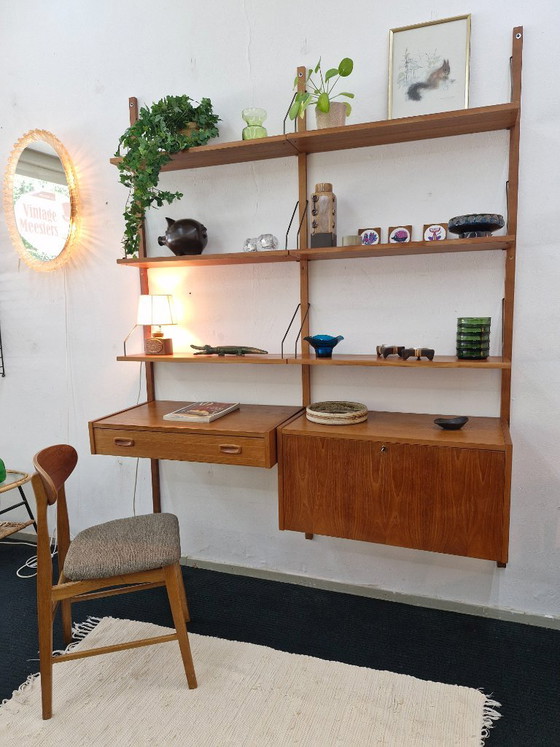Vintage wall system Randers PS system Danish Furniture – Wall cabinet, Wood (photo 11 of 16)