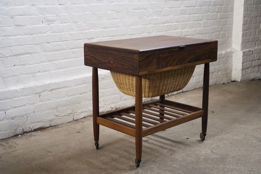 Ejvind A. Johansson Table de couture en bois de rose