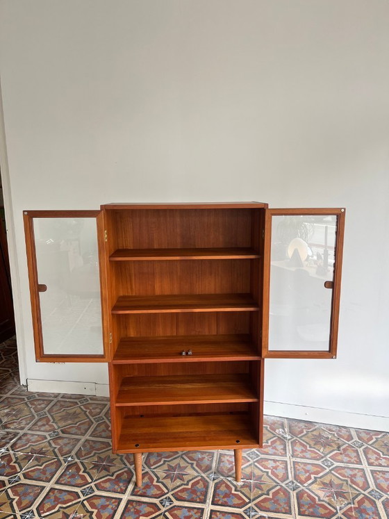 Image 1 of Dyrlund Highboard / Display Cabinet (Denmark)