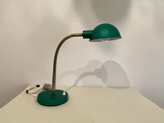 Lampada da scrivania vintage Mid-Century Modern regolabile a collo d'oca - Verde smeraldo, anni '60 (photo 18 of 20)