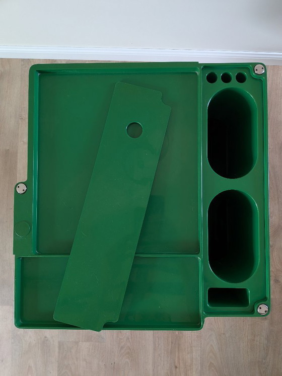 Image 1 of Chariot Boby vert vintage conçu par Joe Colombo pour Bieffeplast, années 1970