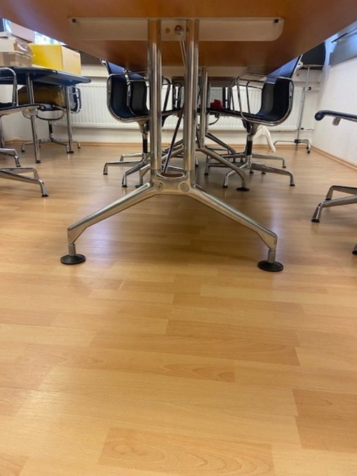 Vitra conference table, wooden top