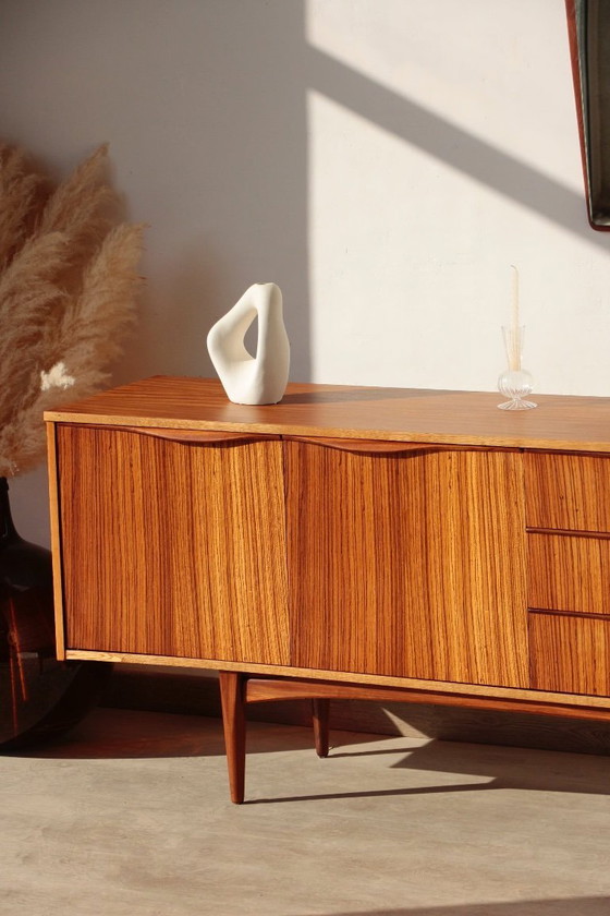 Image 1 of Credenza vintage in teak e zebrano – Elliots of Newbury, anni '60