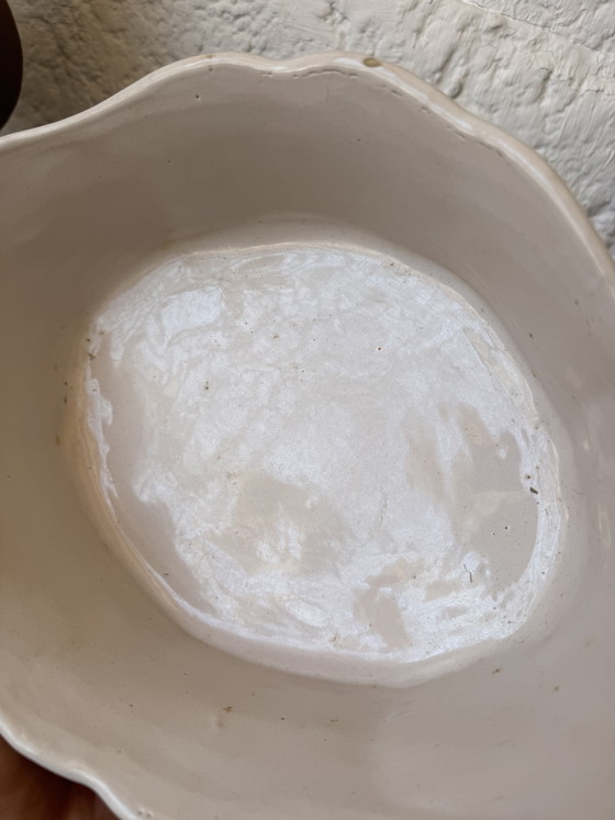 Image 1 of 18th century Moustiers earthenware vegetable dish