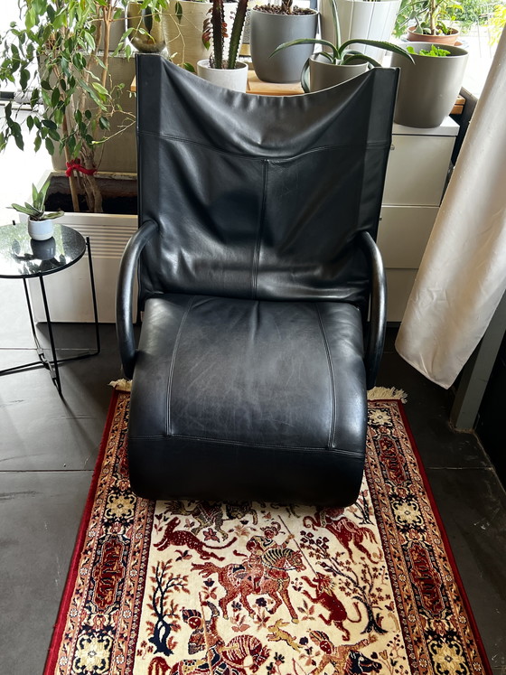 Image 1 of Fauteuil Zen Ligne Roset, fauteuil lounge, fauteuil en cuir, Claude Brisson
