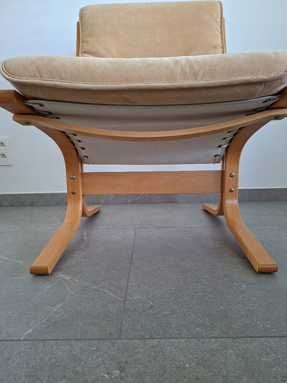 Vintage EKORNES Fauteuil – Showroommodel – Made In Norway – 2 zitsbanken, Polyester (photo 15 of 18)