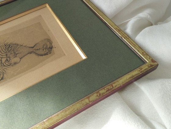 Image 1 of Johnny FRIEDLAENDER. Maternité. 1955. Eau-forte encadrée