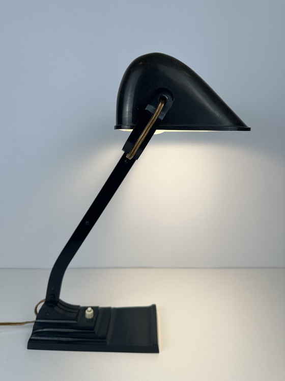 Image 1 of Originale Erpé-Notarlampe – Modell 52 – Bakelit und Gusseisen