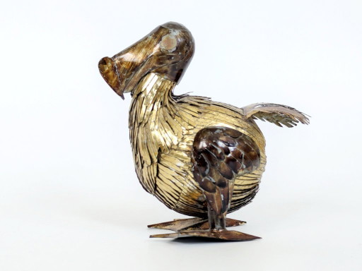 Brutalist Mixed Metal Dodo Sculpture Brass Copper 1960s Sergio Bustamante Style MCM