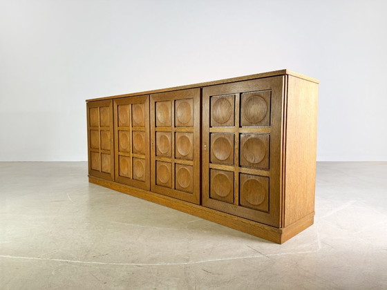 Image 1 of Originale credenza brutalista Gerhard Bartels in rovere del Medioevo