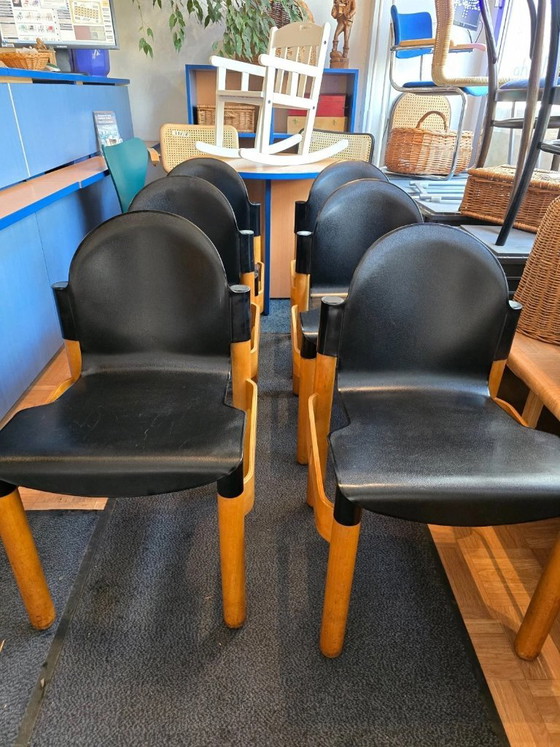 6 sedie originali Thonet Flex 2000 di Gerd Lange – impilabili – Sedie da pranzo, Plastica, Legno (photo 3 of 11)