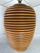 Vintage XL tafellamp - hout
