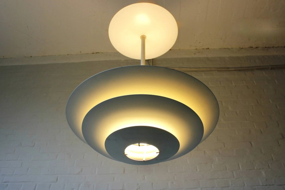 Oslo plafondlamp van Kurt Nørregaard voor Louis Poulsen jaren 60 – Kroonluchters, Aluminium, Scandinavian (photo 6 of 13)