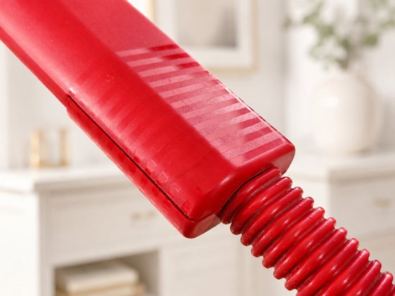 Image 1 of Vintage Manade Floor Lamp Design Ph. Michel – Made in France 1980s, Adjustable Red Lamp