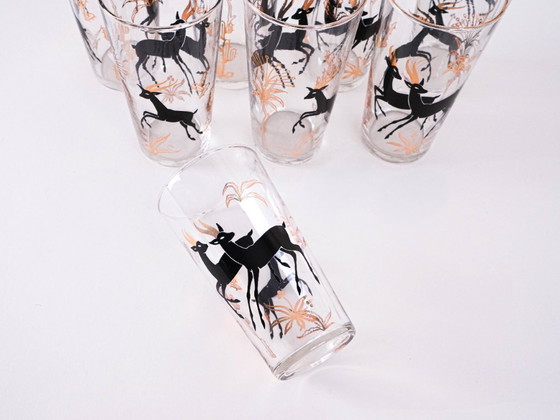 Image 1 of Set van vier glazen, Deens design, jaren 70, vervaardigd in Denemarken.