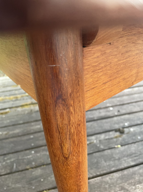Image 1 of Dining table with 4 upholstered chairs, 1960s