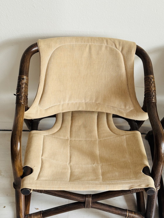 Image 1 of St Ikea Espri safari chairs plus table 1970s