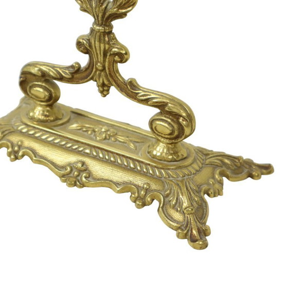 Image 1 of Classic Brass Table Mirror