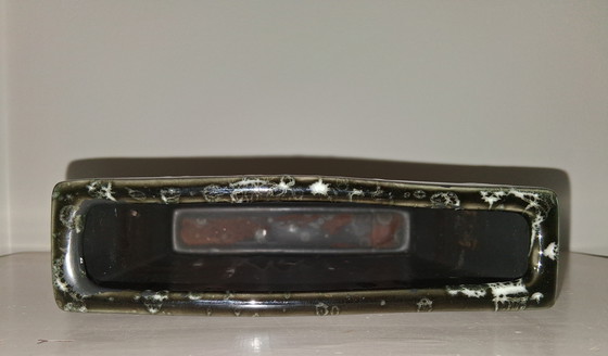 Image 1 of Grün-braun emaillierter PTMD-Blumentopf