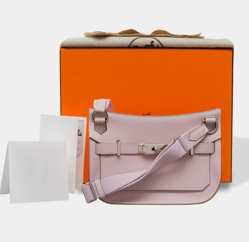 Borsa HERMES Jypsiere in cuoio viola - 103498