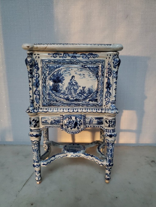 Covered pot - Delftware - Circa 1800 (ref 3871)