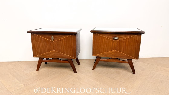 2x tables de nuit vintage Louis Van Teefelen – Louis van Teeffelen, Wood (photo 2 of 11)