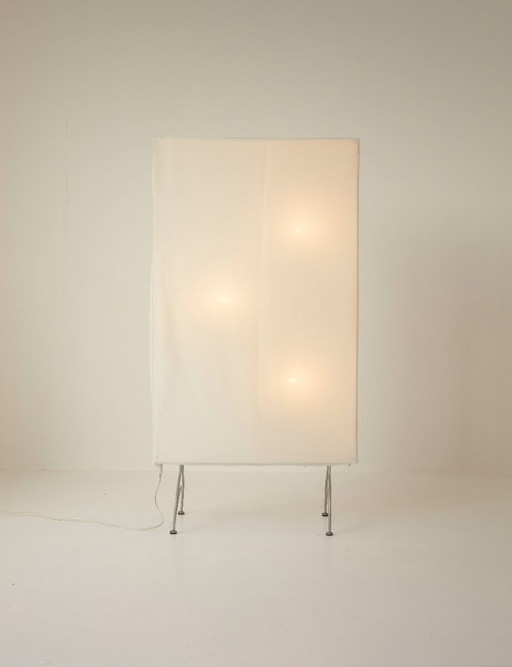 Lámpara de pie Dunker de Ikea, pantalla luminosa de diseño Hagberg, alrededor de 2005