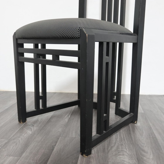 Image 1 of Giorgetti Tris Holzthronstühle, modernes Design der 1970er Jahre