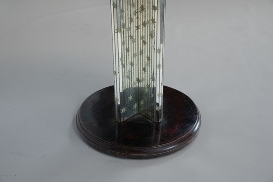 Image 1 of Italian Art Deco mirrored side table from the 1930s