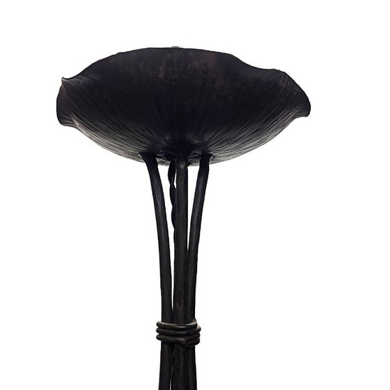 Image 1 of French Art Deco pendant lamp by Muller Freres Luneville, ca. 1930