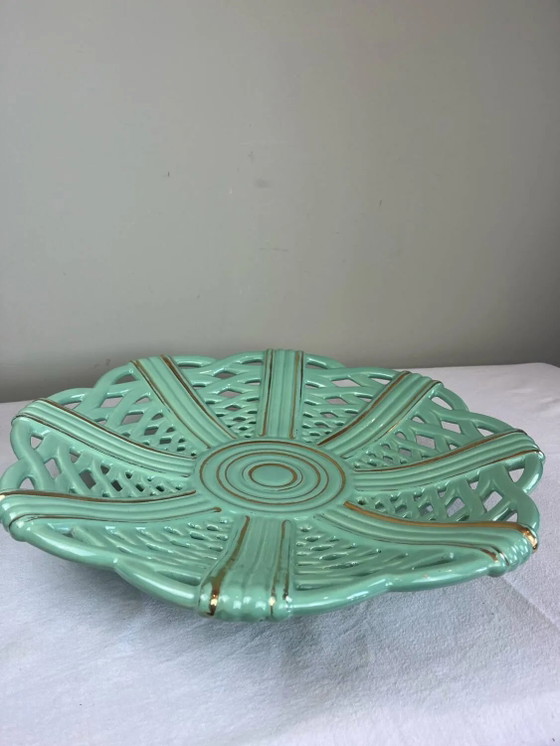 Important mid-century openwork ceramic bowl – Crockery, Porcelain, Art Deco (photo 5 of 8)