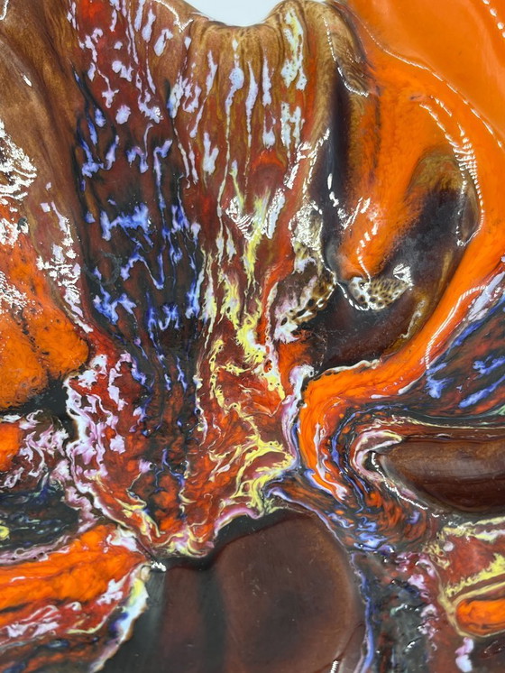 Image 1 of Vassoio portaoggetti con foglie autunnali di Vallauris