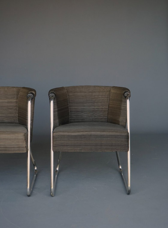 Fauteuils tubulaires modernistes d'Artifort, années 1930 – Bois, Mid Century Modern (photo 13 of 23)