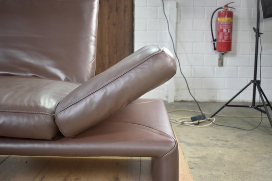 Image 1 of Divano in pelle Koinor Raoul in marrone con braccioli e schienali regolabili