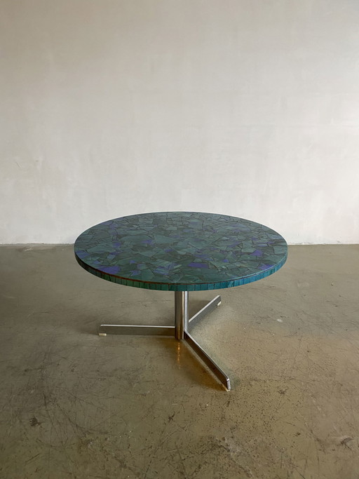 Table basse en mosaïque Berthold Muller, Allemagne, années 1950