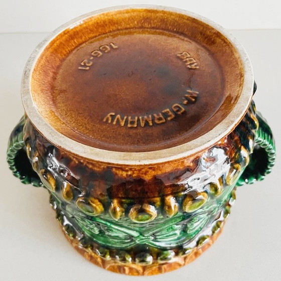 Image 1 of Pot de fleurs vintage Bay bloempot XL Bodo Mans, Allemagne de l'Ouest, années 1960