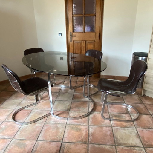 Table Boris TABACOFF pour ROCHE BOBOIS. 1970. 170x110.