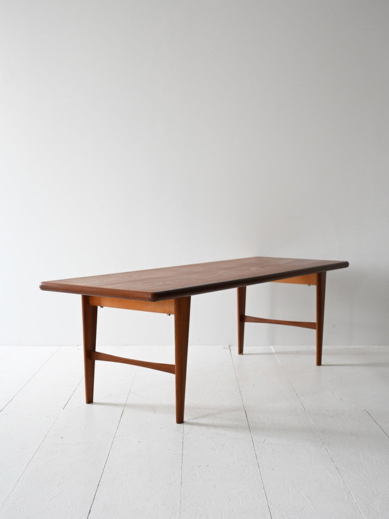 Image 1 of Table basse scandinave en teck des années 1950/60