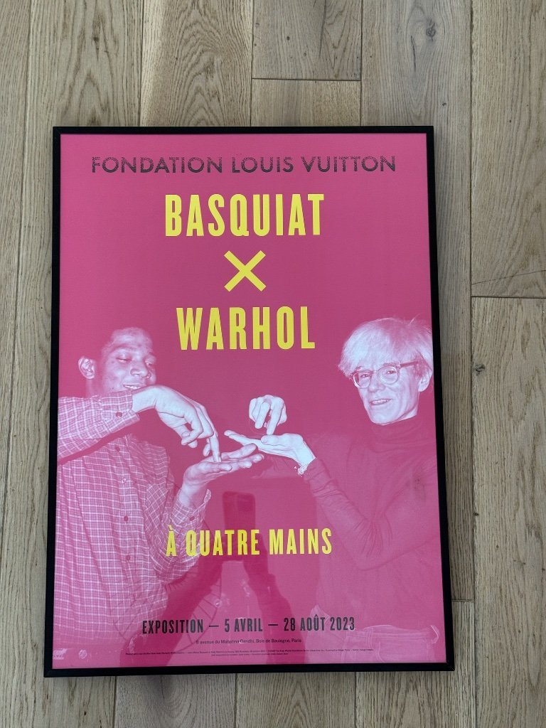 LOUIS VUITTON BASQUIAT WARHOL FOUNDATION POSTER FRAME | €190 | Whoppah