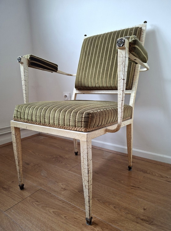 Image 1 of Louis XVI kaptafel en stoel